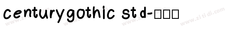 centurygothic std字体转换